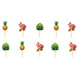Flamingo Ananas Kürdan 10 lu