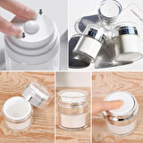 Hava Pompalı Doldurulabilir Vakumlu Krem,Fondoten Sıvı Kozmetik Ürün Şişesi 