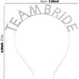 Kristal Taşlı Gümüş Renk Team Bride Gelin Tacı 