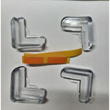 4 Lü Masa Sehpa Köşe Koruyucu Silikon- Çocuk Koruma Aparatı 