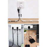 20&amp;apos;li Yapışkanlı Kablo Sabitleyici Şeffaf Klips 