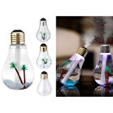 Hava Nemlendirici Ampul Görünümlü Hazneli Buhar Makinesi 400 Ml. 