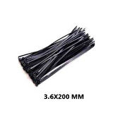 PLASTİK ÇIRT KELEPÇE 100 PARÇA SİYAH 3.6X200MM. 