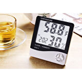 Masaüstü Dijital Termometre  Nem Ölçer Higrometre 