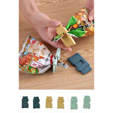 6&amp;apos;lı Hava Sızdırmaz Poşet Torba Ambalaj Ve Paket Kıstırmalı Kapatma Klipsi 