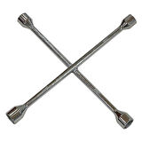 Dörtlü Bijon Anahtarı Krom Çelik Tam Profesyonel Lokmalı Bijon Tüm Araçlar İçindir 