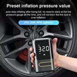 Kablosuz Oto Araç Mini 4000mAh 150 PSI Işıklı Oto Hava Kompresörü KA-760 