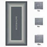 Sihirli Süper Su Emici Kaymaz Tabanlı Uzun Paspas 40*120 cm 