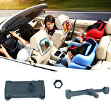 Oto Koltuk Arkası Telefon Tablet Tutucu Ayarlanabilir 360 Derece Dönebilen Pratik Stand 