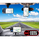 Araba Gösterge Üstüne Takılan 360 Oynar Başlıklı Telefon Tutucu 