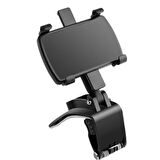 Araba Gösterge Üstüne Takılan 360 Oynar Başlıklı Telefon Tutucu 