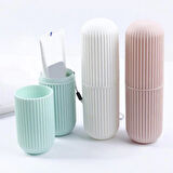 Seyahat Tipi Plastik Diş Fırçası Gözlük Kalem Fırça Erzak Saklama Kabı Düzenleme Kalemlik 