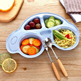 Bebekler İçin Araba Şeklinde Sevimli Mama Tabağı Çocuk Tabldot 