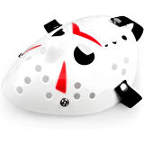 Beyaz Renk Kırmızı Çizgili Tam Yüz Hokey Jason Maskesi Hannibal Maskesi 