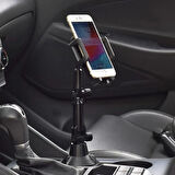 Teleskopik Araç Bardak Yerine Giren Telefon Tutucu 