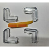 8 Li Masa Sehpa Köşe Koruyucu Silikon- Çocuk Koruma Aparatı 