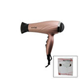 Awox Gleao  Rose-gold  Saç Kurutma - Fön Makinesi  Soğuk Üfleme   2 Kademe Fan - 3 Kademe Sıcaklık   2000w 