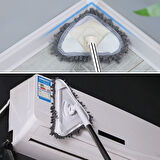 Teleskopik Saplı 150 Cm Üçgen Mop Cam Duvar Tavan Fayans Parke Temizleyici Mop 