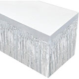 Gümüş Metalize Masa Eteği 275x75 cm – Kendinden Yapışkanlı 