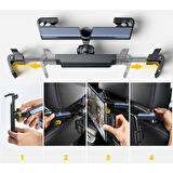 Koltuk Arkası Ayarlanabilir Tablet Telefon Tutucu 