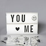 Sinematik Lightbox Dekorasyon Aydınlatma Aksesuarları (A5 Boyut) 