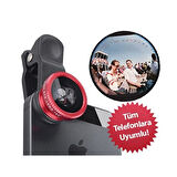 Balık Gözü Cep Telefonu Lensi (Tüm Modellere Uyumlu) 