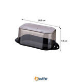 Kilitli Plastik Kapaklı Kahvaltılık Tereyağlık Peynirlik Erzak Saklama Kabı Ap-9428 