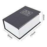 Kitap Görünümlü Metal Kasa Kumbara Tipi 