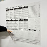 Çarpım Tablosu Ezberleme Manyetik Duvar Stickerı 105 x 100 cm 