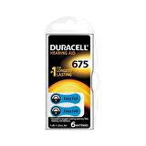 DURACELL - İŞİTME CİHAZI PİLİ 6 ADET REF:675 