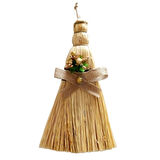 Yaldızlı Çiçekli Dekoratif Süpürge Duvar Süsü