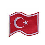 Aplike Ütü İle Yapışan Türk Bayrağı Dalgalı Arma 5x4 Cm