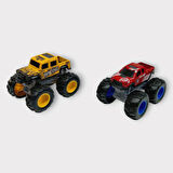 Mini Off-Road Araçlar 2'li - Sarı Kırmızı  (Lisinya)