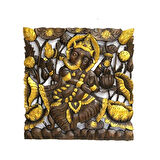 Ahşap Duvara Asmalı El Oyması Pano 2/1 ( Lisinya )