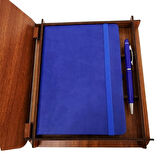 Ahşap Kutulu Defter Kalem Seti