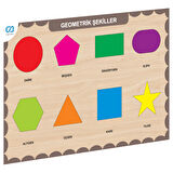 CAAHS-3204 CA GAMES AHŞAP GEOMETRİK ŞEKİLLER BUL-TAK