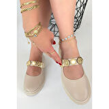 Okira Bej Cilt Oxford Ayakkabı - Lisinya