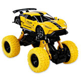 Çek Bırak Amorsitörlü Off-Road Araba  Sarı 17x11cm