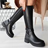 Diona Siyah Cilt Çizme - Lisinya