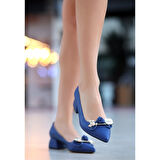 Jies Mavi Topuklu Ayakkabı - Lisinya