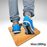 Techfit Bambu Banyo Baskülü Yüksek Hassasiyetli Darbelere Dijital Dayanıklı Terazi Tf 1065 M ( Lisinya )