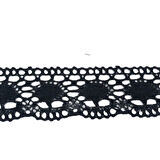 Kopanaki Dantel En 5 Cm Badem Model Siyah 5 Metre