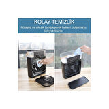 Taşınabilir Işıklı 5 Spreyli Vantilatör Buzlu Buharlı Vantilatör Mini Fan Nemlendirici ( Lisinya )