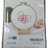 Nakış Kitleri Kasnaklı 8.6 X 6 Cm Kelebek