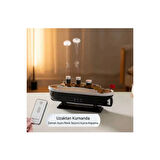 Titanic Gemi Hava Nemlendirici Işıklı Fonksiyonlu Buhar Makinesi Kumandalı ( Lisinya )