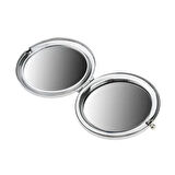 Promosyon Yuvarlak Cep Aynası Gümüş Renk