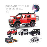 HCL-501A Çek Bırak 1:22 Sesli Ve Işıklı Buharlı G-Lüx Metal Jeep