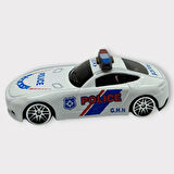 Metal Mini Polis Arabası  8 cm - Polis - 8 (Lisinya)