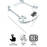 Dijital Kare Cam Baskül Darbelere Karşı Dayanıklı Terazi Yüksek Hassasiyetli Tartı Tf 1052 ( Lisinya )