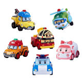 POLI ZR-914 Robocar Poli Gogo Rescue Deluxe 6 Lı Set -